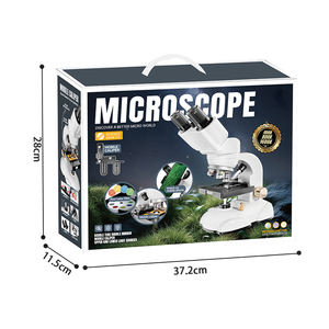 最新の顕微鏡おもちゃ2026デュアルレンズ双眼顕微鏡子供向けディスカバリーツール & 教育科学玩具アクセサリー付き - Product Image 6