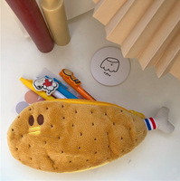 Étui à crayons multifonction mignon étudiant kawaii anime cartoon grande capacité école enfants pochette sac boîte poulet jambe banane peluche