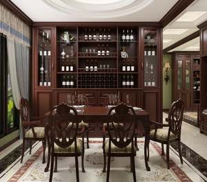 Meuble de rangement à vin modulaire en bois massif moderne de luxe sur mesure avec grande capacité pour le salon, la salle à manger - Product Image 4