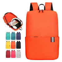 Sac à dos d'ordinateur portable unisexe léger et simple en tissu Oxford pour l'école, personnalisable avec logo, style minimaliste, vente en gros