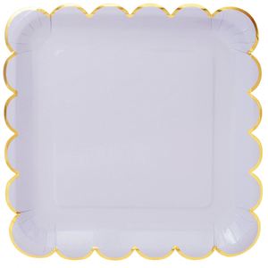 Modern 9-Inch Foil Disposable Paper <b>Plate</b> Pack for Weddings and Holidays Hot Selling Party Tableware & Decorations - Product Image 1