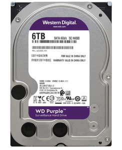 West ERN-Digital 6TB WD Purple Vigilancia Disco Duro Interno HDD - SATA 6 Gb/s, 256 MB Cache, 3,5 " - <span class=keywords><strong>WD64PURZ</strong></span> - Product Image 1