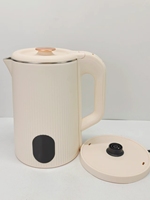 Bouilloire électrique sans fil de 1,7 litre, prix d'usine, noir et gris, acier inoxydable et plastique, pour faire bouillir de l'eau en extérieur