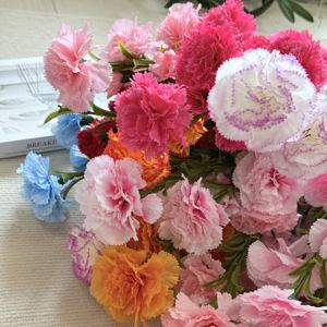 Fleurs artificielles Offre Spéciale à tige unique avec <span class=keywords><strong>feuilles</strong></span> pour bureau maison fête mariage décoration fête des mères cadeau <span class=keywords><strong>oeillet</strong></span> - Product Image 3