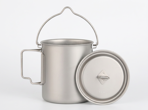 Olla de Titanio Plegable para Exteriores, Ecológica, Fácil de Transportar, para Té, Café, <span class=keywords><strong>Agua</strong></span>, para Picnics y Uso al Aire Libre, 1-2L - Product Image 3
