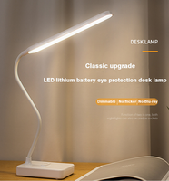 Lampe de bureau personnalisée tactile Chargeur portable moderne Lampes de table d'étude à LED rechargeables Lampes de lecture