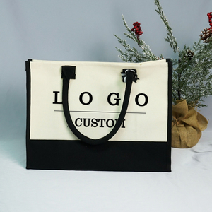 Wholesale Custom-Printed Logo <strong>Tote</strong> <strong>Bag</strong> Fashion Canvas Large Capacity Shopping <strong>Bags</strong> for Shop - Product Image 3