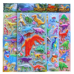 2026 School Boys DIY Gifts Cartoon Cute <b>Foam</b> 3d Puffy Stickers Dinosaur for Kids - Product Image 1