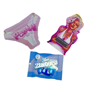 1g 7g 28g Túi hình dạng tùy chỉnh logo của bạn in mờ mùi bằng chứng ăn được Ziplock Mylar 8th 14g 35g 3.5g Cali chết cắt túi - Product Image 1