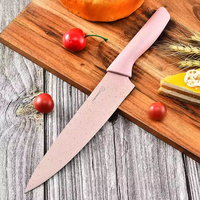 Ensemble de couteaux de cuisine en acier inoxydable 6 pièces avec ciseaux et éplucheur - Accessoires de cuisine écologiques - Vente chaude 2023