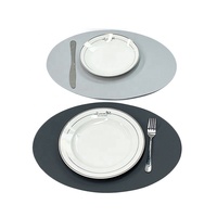 Set de Table en cuir PU imperméable et lavable, en stock, antidérapant, résistant aux taches, avec isolation thermique