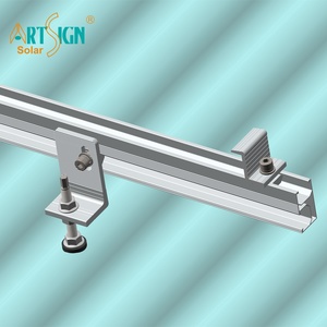 <span class=keywords><strong>Perfil</strong></span> cuadrado PV de aluminio 40x40 Estructuras de sistema de montaje de <span class=keywords><strong>panel</strong></span> <span class=keywords><strong>solar</strong></span> de techo de metal | Artsign - Product Image 3