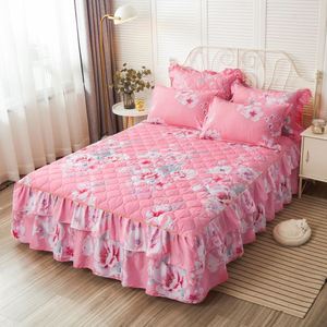 Al por mayor, nueva llegada: Sábanas acolchadas gruesas, textiles para cama, colchas, sábanas planas, cubrecamas de algodón con diseño floral y faldones para cama. - Product Image 6
