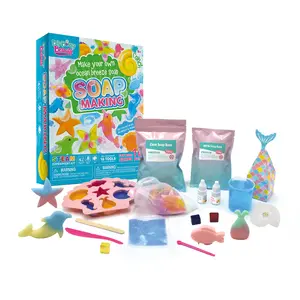 Jouet éducatif en tige pour enfants kit d'expérimentation scientifique bricolage kit de fabrication de savon pour les vacances d'été vente en gros