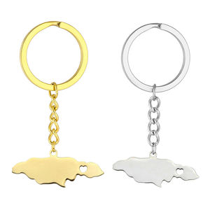 سلسلة مفاتيح بعلم جامايكا، حامل معدني للحقائب، تذكارات سياحية للشاطئ، هدايا، خريطة، حلقة مفاتيح، سلسلة مفاتيح جامايكا مخصصة بالجملة - Product Image 4