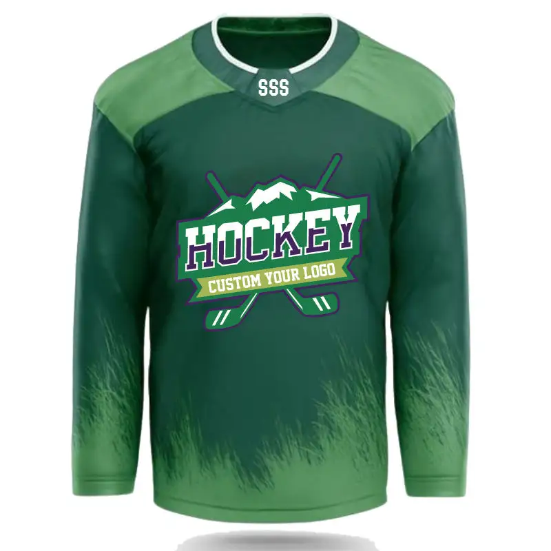 Blank Hockey Truien Groothandel Ijshockey Kleding Custom Design Sublimatie Shirts &ampTops Sportkleding Aanpassen Teamnaam