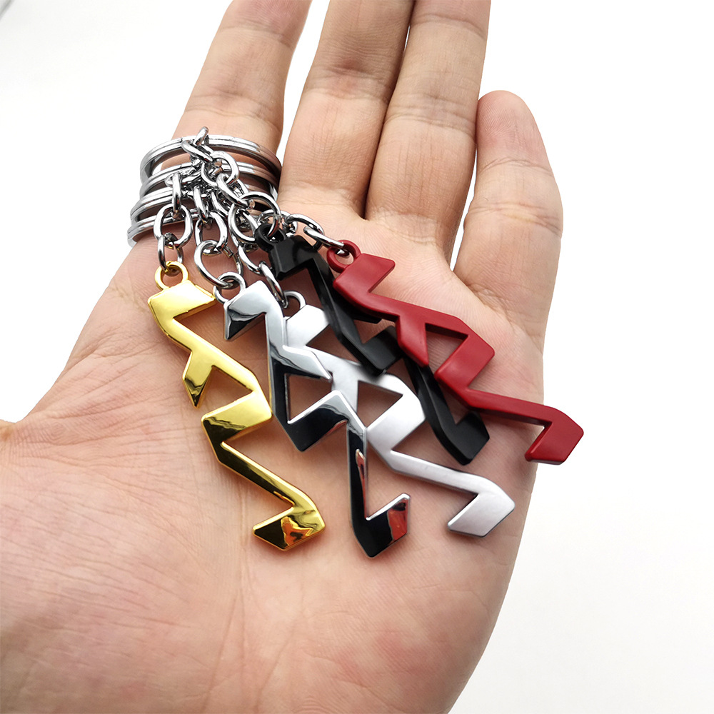 3D kim loại xe logo Keychain xe biểu tượng sửa đổi Keyring kim loại xe vòng chìa khóa chủ cho KIA 50 Kẽm hợp kim UV in Keychain