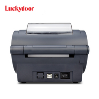 Printer Thermal 110mm yang Sedang Tren, Printer Label Desktop Luckydoor LP-800C untuk Logistik Ekspres
