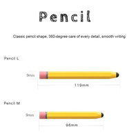 Pensil anak Retro lucu bentuk pensil, pena Stylus Universal kapasitif untuk ponsel pintar iPhone layar sentuh Tablet