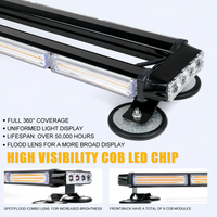 Barra de Luces Estroboscópicas de Emergencia para Techo de 43 Pulgadas, Doble Cara, Intermitente, Advertencia de Seguridad, Barra de Luces de Tráfico, Luz de Advertencia de Peligro, Luz para Quitanieves
