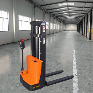 高さ1600/2000/3000mmトランシーバー電動スタッカーフォークリフト小型回転半径 - Product Image 1