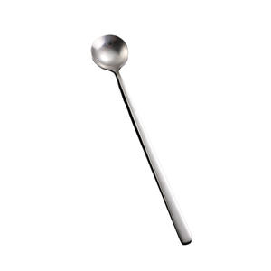 Stainless Steel Long Handle Stirring <b>Spoon</b> 304 For Coffee Dessert <b>Ice</b> <b>Cream</b> Condiment Korean Style Simple Design Adult Use - Product Image 3