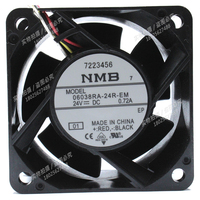 Nouveau ventilateur de refroidissement PWM NMB 06038RA-24R-EM/EU 24V 0.72A 6038 pour onduleur