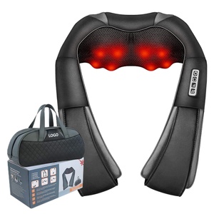 Masseur électrique intelligent portable pour le cou et les épaules, avec fonction de pétrissage et de chauffage, pour usage domestique et transfrontalier, avec fonction de minuterie, vente en gros - Product Image 1