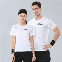 2026 Hoge Kwaliteit Gebreide Logo Sportieve Dames Gym T-shirts Geprint Polyester Ecologisch Zomer Gecomprimeerd Snel Droogend Ademend