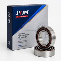 JYJM OEM 7303 Bantalan Bola Kontak Sudut 17x47x14mm Baja Krom Presisi Baris Tunggal CNC Peralatan Mesin Motor Spindle