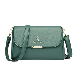 Bolsos de Hombro de Cuero Suave Estilo Retro para Mujer, Bolso Mensajero de Alta Calidad, Color Sólido, Casual, Bolso Pequeño para Chicas - Product Image 1