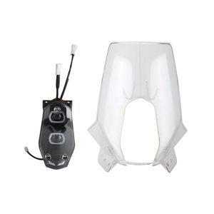 Pare-brise universel et durable pour moto avec phare pour motos d'aventure et d'enduro 450/<span class=keywords><strong>690</strong></span>/701/790/890 - Product Image 1