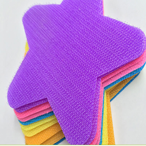 Nilon penanda ruangan karpet kelas penanda titik pita pengikat warna-warni dapat digunakan kembali kait dan <span class=keywords><strong>loop</strong></span> penanda - Product Image 1