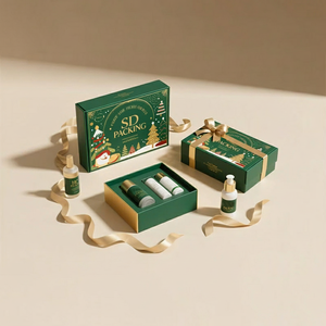 Scatole Eco Friendly Kraft natale Mailer scatole Logo personalizzato Packaging per la vendita al dettaglio di E-Commerce E confezione regalo - Product Image 5