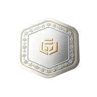 Étiquette autocollante en métal aluminium 3D gaufré de luxe personnalisée, logo privé, étiquette carrée pour flacon de parfum, pour emballage de cosmétiques et de parfums