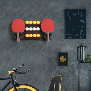 Supporto da Parete per Racchette da <span class=keywords><strong>Ping</strong></span> <span class=keywords><strong>Pong</strong></span>, Espositore in Legno per Racchette da Tennis da Tavolo, Organizzatore per Accessori da <span class=keywords><strong>Ping</strong></span> <span class=keywords><strong>Pong</strong></span> - Product Image 3