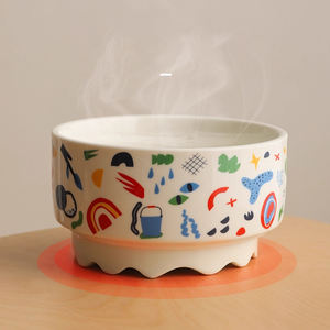 <span class=keywords><strong>Pet</strong></span> Ceramic Fountain 350/600/1000ML Heizung für Katzen/Hunde/Kleintiere-Tragbares ultra leises, leicht zu reinigendes Design - Product Image 1