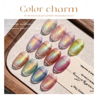 Vernis à ongles gel effet œil de chat holographique laser JTING 12 couleurs arc-en-ciel, vernis gel effet œil de chat flash, sans TPO/HEMA, OEM ODM