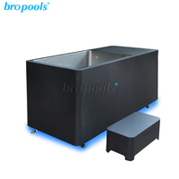 Bropool Smart WiFi Control Modern 304 Indoor Spa Tub New Athletes Whirlpool Portable Ice Bathtubs for Apartments