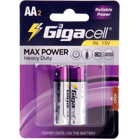 Pile AA de taille AA-4, piles au carbone-zinc Maxpower, piles robustes, piles polyvalentes