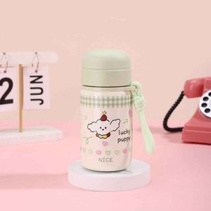 Lucky Puppy Stainless Steel Vacuum <b>Flask</b> For Children With Rope Handle Cartoon Design Thermal Insulation Travel Tumbler - Product Image 1