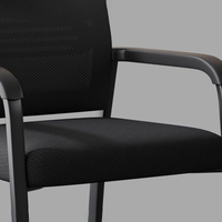 Chaises de bureau respirantes à accoudoirs, fourniture directe d'usine, pour la maison, le bureau et les salles de conférence