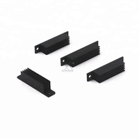 Dissipateur thermique personnalisé en aluminium miniature avec ailettes en cuivre, profilés en aluminium anodisé finition usinée, extrusion personnalisée pour CNC