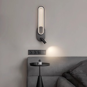 Modern Minimalist <b>Wall</b> Lamp Led <b>Light</b> E27 Bulb Base Switch Control <b>Bedside</b> Reading <b>Light</b> For Bedroom Decor - Product Image 1