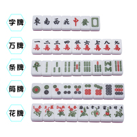 Ensemble de jeu de Mahjong américain en acrylique de voyage de luxe-Carreaux à 4 couches, compact avec sac de transport, logo personnalisé accepté, quantité minimale de commande bas