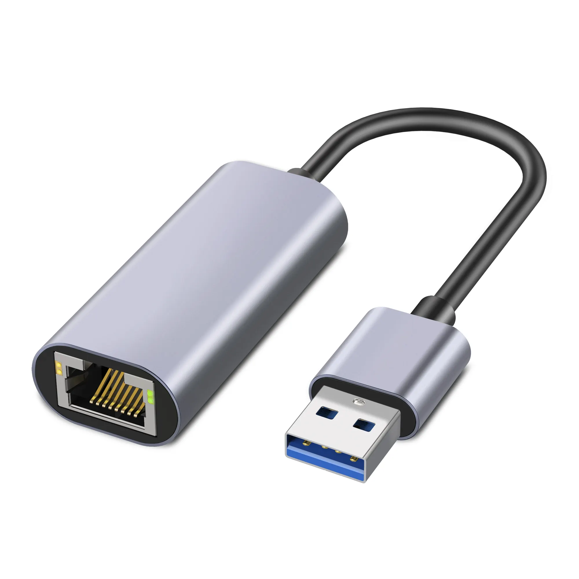Custom Amason Oem Gigabit Ethernet Adapter Usb 3.0 Network Card To Rj45 Lan Aluminum10/100/1000 Mbps External For Desktop Laptop