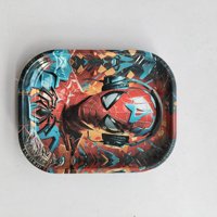 Plateaux Métalliques à Rouler le Tabac Personnalisés 18*14cm, en Étain, Vente en Gros, Plateau de Service pour Papier à Rouler