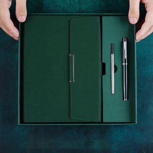 Coffret Cadeau Luxe pour Entreprises : Carnet et Stylo Signature, Reliure Cousue, Logo Personnalisé, Boîte Cadeau en PU pour Événements - Product Image 2