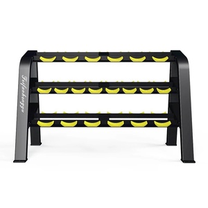 Vente en gros d'haltères à 2 et 3 niveaux pour salle de sport Équipement de stockage Poids de fitness Support d'haltères - Product Image 5