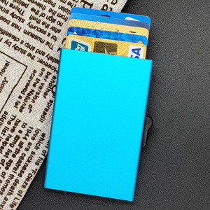 Nouveau design Dropshipping <span class=keywords><strong>ANGO</strong></span> <span class=keywords><strong>ANGO</strong></span>-CH017 Portefeuille minimaliste Porte-cartes de crédit Blocage RFID Sans fermeture - Product Image 3